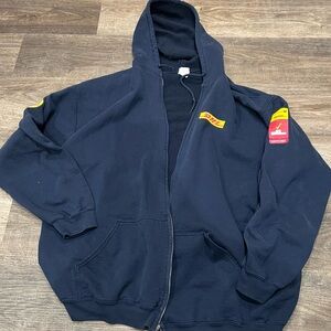 DHL Navy Blue Men's Hoodie Jacket